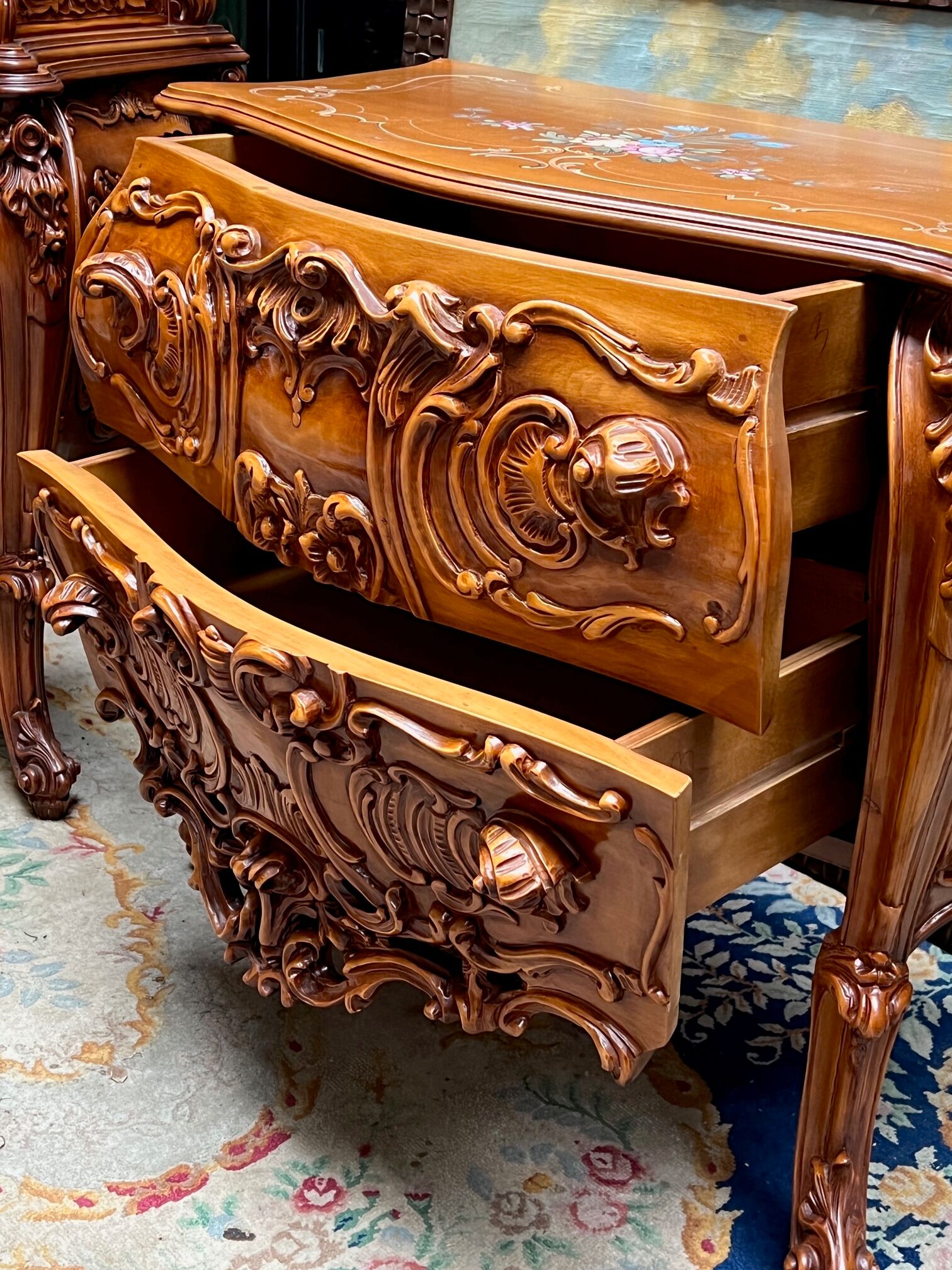 Rococo style chest of drawers