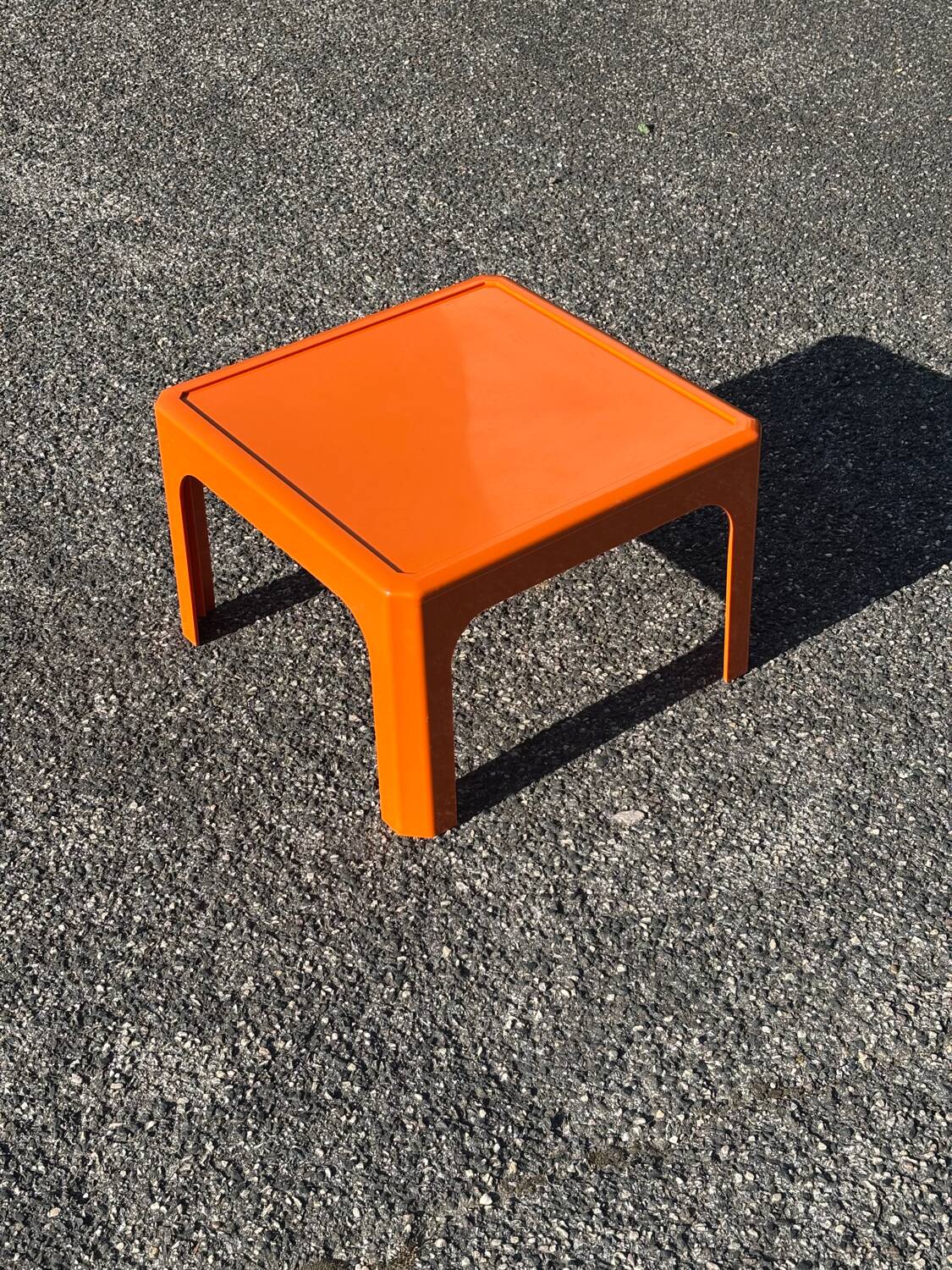 Vintage orange coffee table