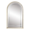 Beveled mirror and brass contour arch