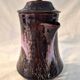 Vallauris ceramic coffee pot with brown and pink glaze A152-1