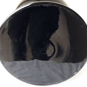 Vase diabolo noir en verre Nelsson