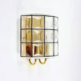 Pair of Mid-Century Glass Wall Lights/Sconces from Limburg, Germany, 1960s