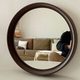 Miroir rond vintage Germany Lange Spiegel années 60/70
