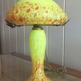 Glass mushroom lamp