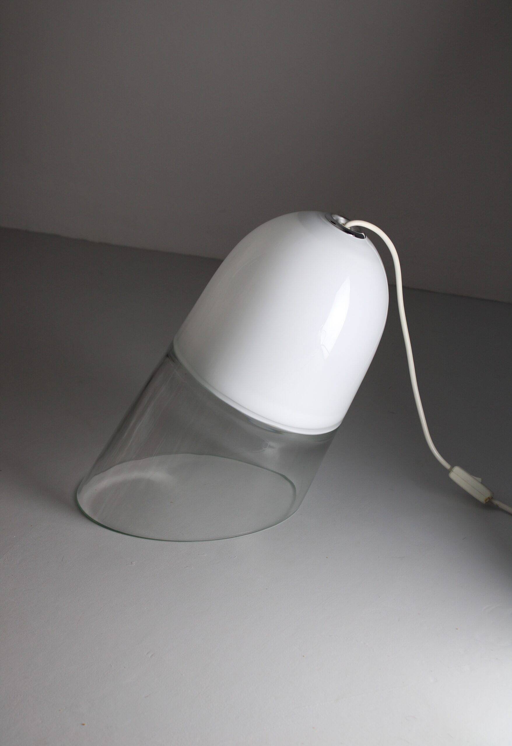 Lampe de table LT-362 par Carlo Nason pour Mazzega, années 1970.