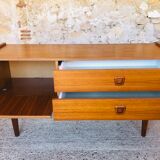 Teak bass row, Scandinavian style circa 60