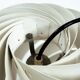 Louis Weisdorf for Lyfa Space age Danish Turbo White Moon Pendant Light, 1965