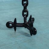 Brutalist metal candlestick, minimalist iron candlestick.