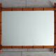 Grand miroir bambou vintage années 20