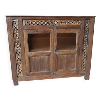 Ancien buffet tribal en teck birman