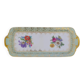 Plat à cake en porcelaine de Saxe à décor floral « Deutsche Blumen »