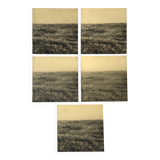 Gerry Hunt (1927 - 2023), set of 5 photographs mounted on wooden panels, United Kingdom 1977