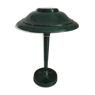 Table lamp in enamelled sheet metal