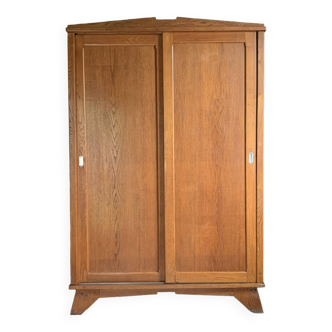 Armoire en chêne  portes coulissantes