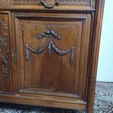 Louis XVI two-body sideboard stamped in walnut