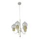 Vintage pendant light white eclectic chandelier hanging lamp Germany 1970's