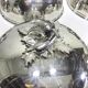 Set of silver-plated serving dishes and bells