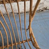 Rattan magazine rack
