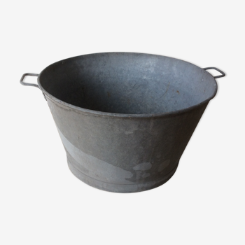 Bassine ronde en zinc