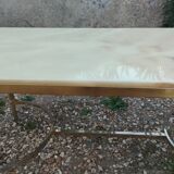 Antique vintage coffee table with marble top
