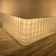 Square holophane ceiling light, industrial style, 1960s
