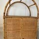 Vintage rattan wardrobe