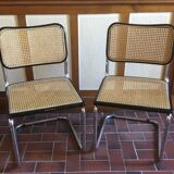 Pair of chairs Cesca B32 vintage designed by Marcel Breuer