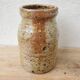 Pot vase in sandstone pyrity