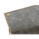 Table basse tripartite style Maison Jansen en laiton, bronze et verre