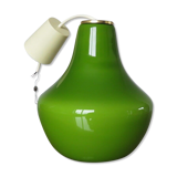 Suspension in green opaline Parscot 1970