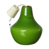 Suspension en opaline verte Parscot 1970