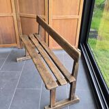 Old oak school bench