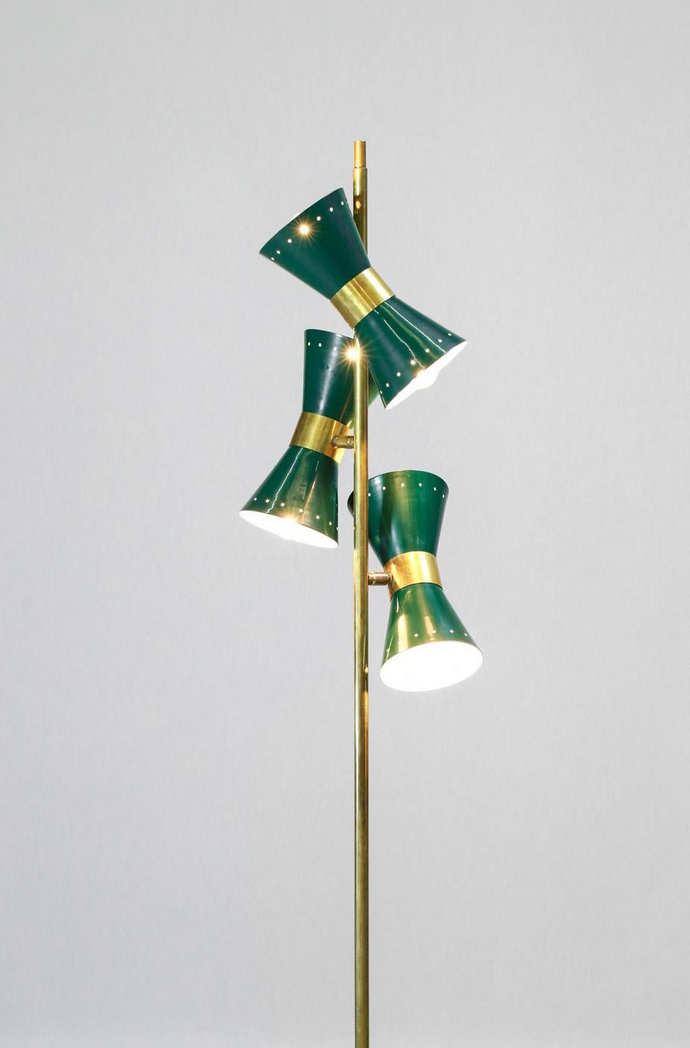 Green diabolo floor lamp