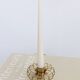 Vintage Brass Spiral Candle Holder Minimalist Midcentury Design