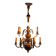 Antique bronze and glass chandelier with 12 lights, Netherlands, 20th century.