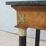 Large Empire period mahogany console table