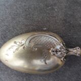Series of 10 teaspoons in sterling silver vermilled in russian style