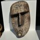 Large Timor mask in patinated wood H:50cm (2)