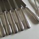Set Christofle knives forks Cluny spoons in silver metal