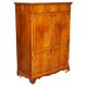 Buffet TV en bois d'if Abbey Craft Mid-Century Modern détails Sheraton