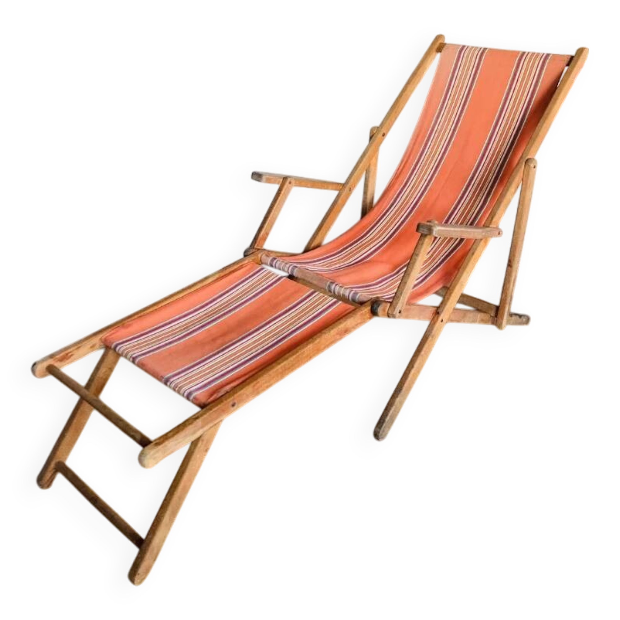 Folding chair known as a sun lounger from the early 20th century