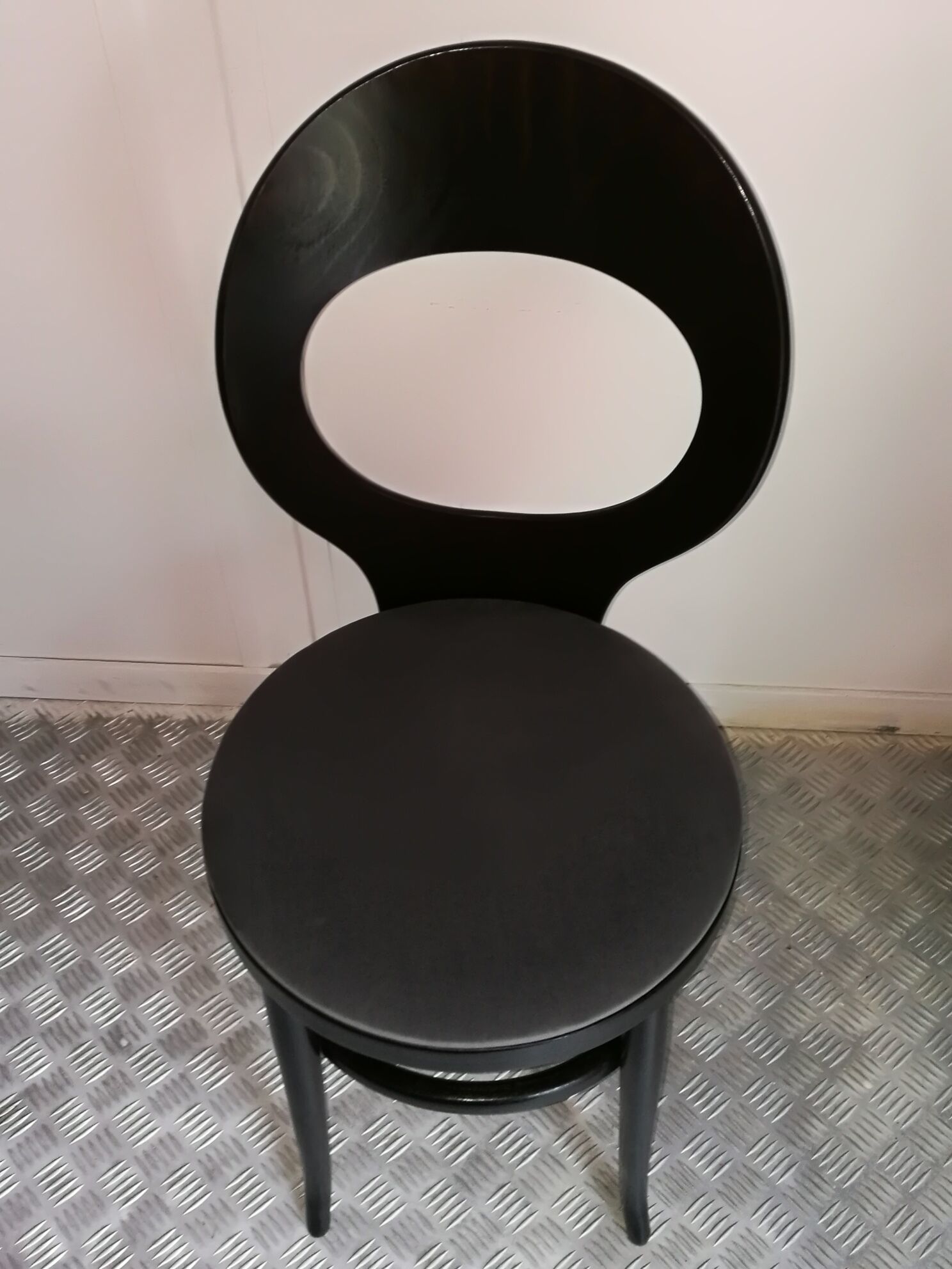 Baumann "seagull" gray velvet chair