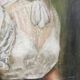 Portrait in oil on canvas XIX th