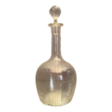 Carafe en cristal subtilement côtelé XIXe Napoléon III