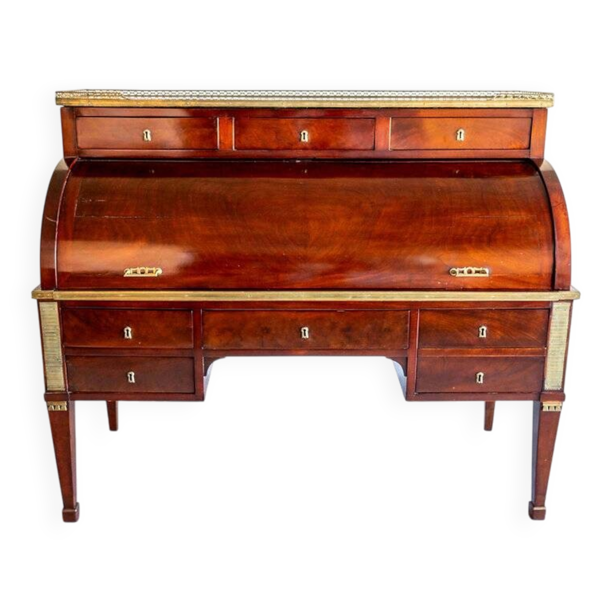 Large cylinder desk, Directoire