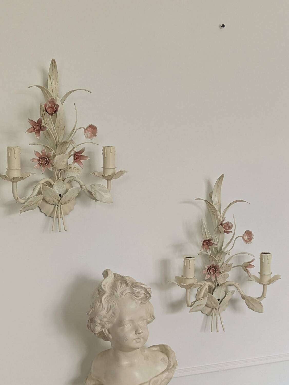 Shabby chic wall lights