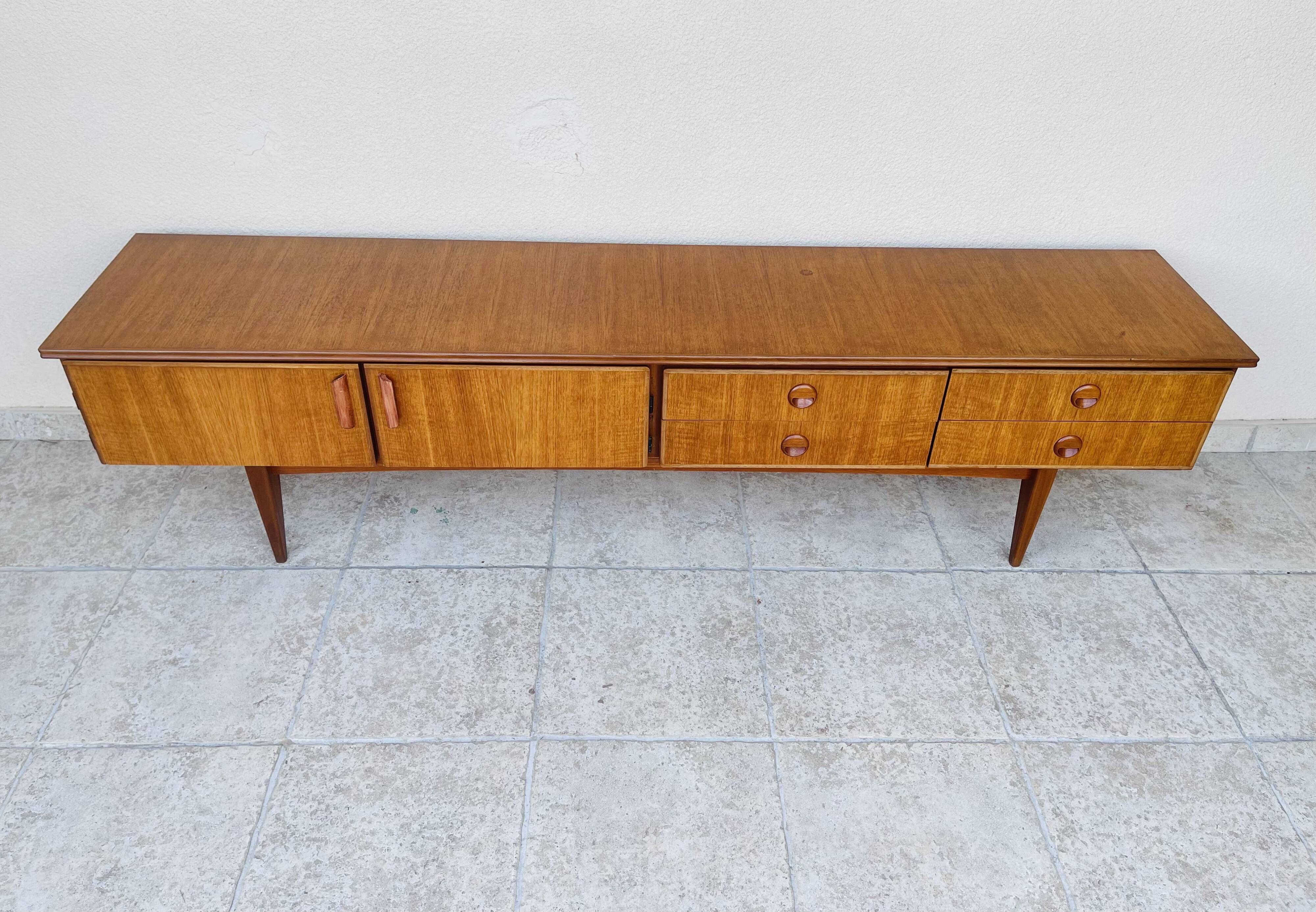 Scandinavian teak row