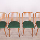 Green Dining Chairs by Antonín Šuman for Ton, 1960