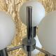 60s 70s lamp light floor lamp metal glass space age design