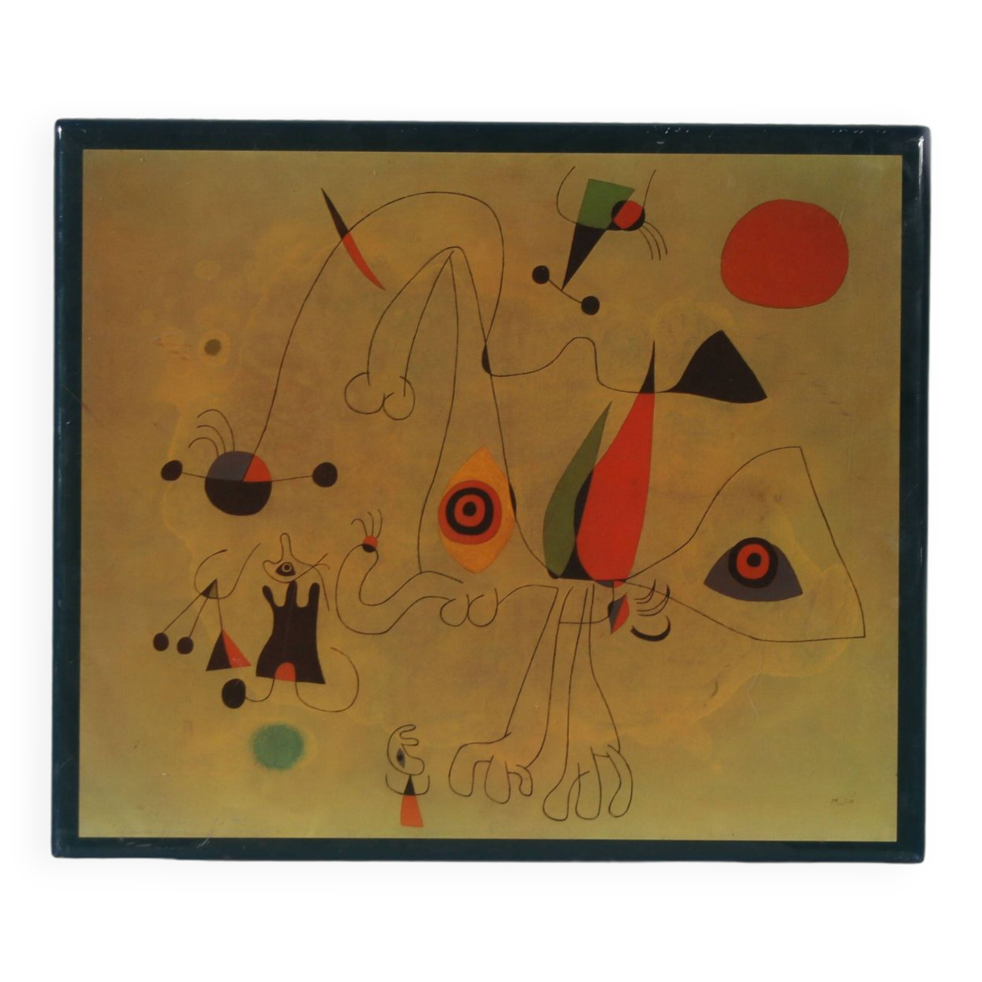 1970s Artwork after Miro’s “Women and Birds at Sunrise”
